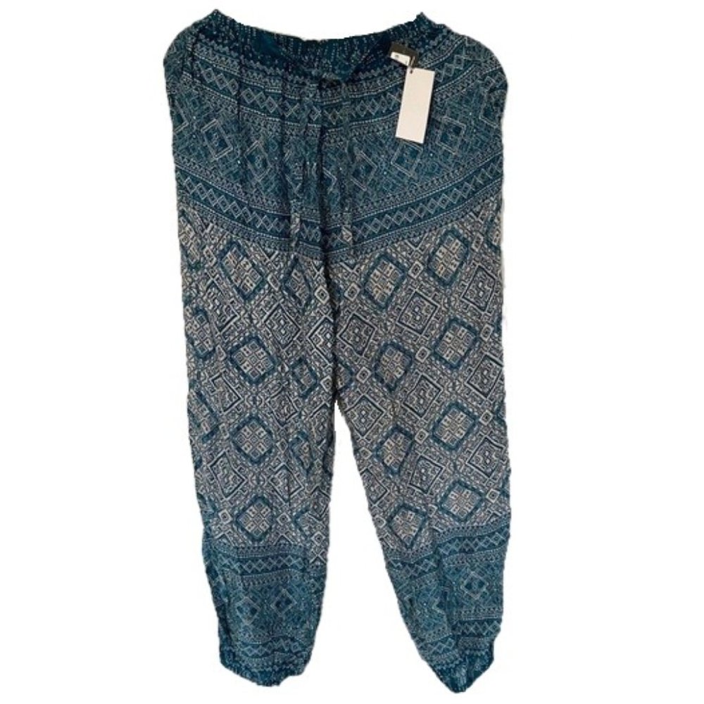 Women/Girls Linen Print Summer pants by Limelight